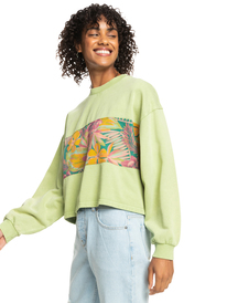 1 Remote Island - Sweater voor Dames Green ERJFT04737 Roxy