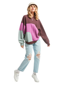 6 Happy Daize - Sudadera para Mujer Rojo ERJFT04752 Roxy