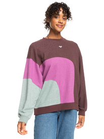 8 Happy Daize - Sudadera para Mujer Rojo ERJFT04752 Roxy