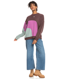 11 Happy Daize - Sudadera para Mujer Rojo ERJFT04752 Roxy