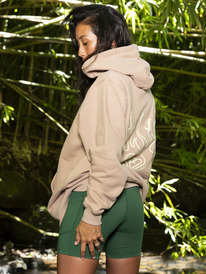 1 Kelia - Oversized Hoodie for Women Marrom ERJFT04769 Roxy