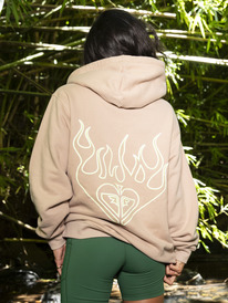 2 Kelia - Oversized Hoodie for Women Marrom ERJFT04769 Roxy