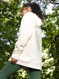 1 Kelia - Sweat à capuche oversize pour Femme Blanc ERJFT04769 Roxy