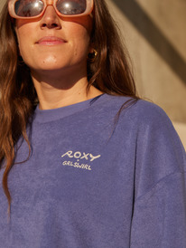 3 Roxy x Grl Swirl Cropped - Sudadera para Mujer Azul ERJFT04778 Roxy