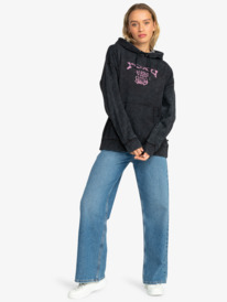 3 The Hood Andes Field - Sweat à capuche pour Femme Noir ERJFT04780 Roxy