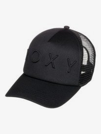 0 Womens Brighter Day Trucker Cap Black ERJHA03950 Roxy