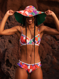 4 Stella Jean x ROXY - Bob réversible pour Femme Vert ERJHA04080 Roxy