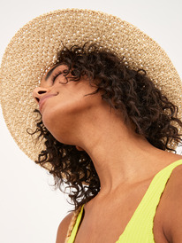 2 Womens Pineapple Break Sun Hat Yellow ERJHA04106 Roxy