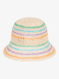 roxy, Barrier Reef Bucket Hat, NATURAL (yef0) Barrier Reef - Bucket Hat for Women ERJHA04122