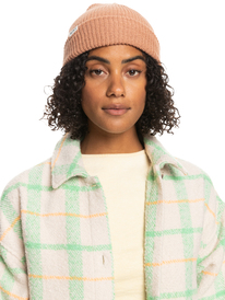 5 Womens Island Fox Knitted Beanie Brown ERJHA04125 Roxy