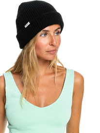 1 Womens Island Fox Knitted Beanie Black ERJHA04125 Roxy