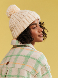 1 Womens Opal Ocean Knitted Beanie Beige ERJHA04151 Roxy