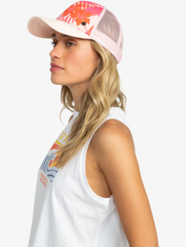 1 Womens Beautiful Morning Trucker Cap Orange ERJHA04192 Roxy