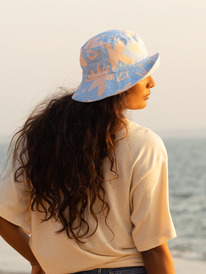 1 Womens Jasmine Paradise Reversible Bucket Hat Blue ERJHA04195 Roxy