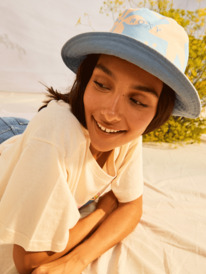 5 Womens Jasmine Paradise Reversible Bucket Hat Blue ERJHA04195 Roxy