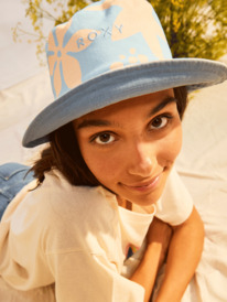 3 Womens Jasmine Paradise Reversible Bucket Hat Blue ERJHA04195 Roxy