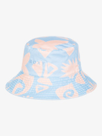 12 Womens Jasmine Paradise Reversible Bucket Hat Blue ERJHA04195 Roxy