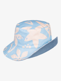 14 Womens Jasmine Paradise Reversible Bucket Hat Blue ERJHA04195 Roxy