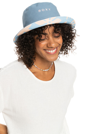 9 Womens Jasmine Paradise Reversible Bucket Hat Blue ERJHA04195 Roxy