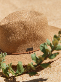 3 Womens Early Sunset Straw Sun Hat Yellow ERJHA04196 Roxy