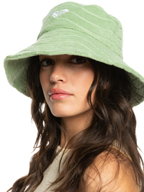1 Womens Sunny Palm Bucket Hat Green ERJHA04224 Roxy