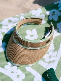 Havana Philosophy - Straw Visor for Women  ERJHA04225