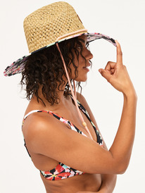 1 Womens Pina To My Colada Straw Sun Hat Black ERJHA04227 Roxy