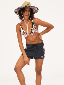 3 Womens Pina To My Colada Straw Sun Hat Black ERJHA04227 Roxy