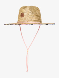 8 Womens Pina To My Colada Straw Sun Hat Black ERJHA04227 Roxy
