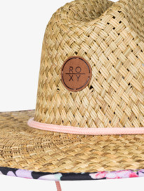 10 Womens Pina To My Colada Straw Sun Hat Black ERJHA04227 Roxy