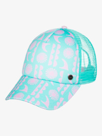 2 Womens Beautiful Morning Trucker Cap Blue ERJHA04235 Roxy