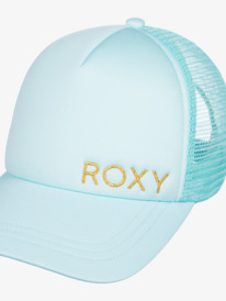 6 Womens Finishline Trucker Cap Blue ERJHA04237 Roxy