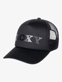 3 Womens Happy Hippy Trucker Cap Black ERJHA04238 Roxy