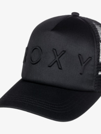 4 Womens Brighter Day Trucker Cap Black ERJHA04278 Roxy