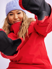 2 Chloe Kim 2022 - Snowboard-/Skifäustlinge für Frauen Rot ERJHN03212 Roxy