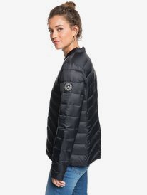2 Coast Road - Leichte, wattierte Jacke für Frauen Schwarz ERJJK03387 Roxy