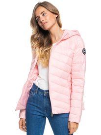3 Coast Road Hooded Jackets Pink ERJJK03388 Roxy