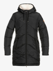 7 Storm Warning - Manteau déperlant pour Femme Noir ERJJK03453 Roxy