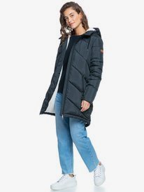 5 Storm Warning - Manteau déperlant pour Femme Noir ERJJK03453 Roxy