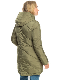 7 Storm Warning - Abrigo que Repele el Agua para Mujer Beige ERJJK03453 Roxy