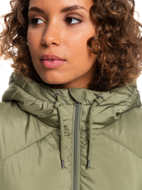 3 Storm Warning - Abrigo que Repele el Agua para Mujer Beige ERJJK03453 Roxy