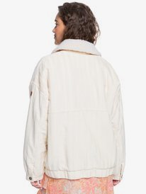 4 Ready To Go Corduroy Jacket Beige ERJJK03454 Roxy