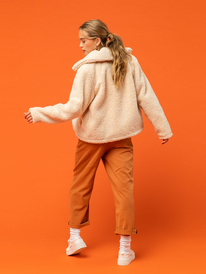 3 Raise The Bar - Sherpa-Jacke für Frauen Gelb ERJJK03457 Roxy