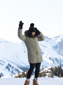 1 Ellie - Lange Kapuzenjacke für Frauen Beige ERJJK03496 Roxy