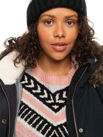 5 Ellie - Veste longue à capuche pour Femme  ERJJK03496 Roxy