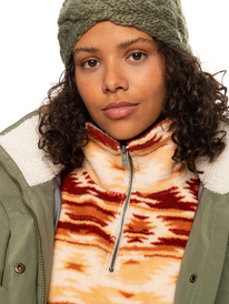 4 Ellie - Lange Kapuzenjacke für Frauen Beige ERJJK03496 Roxy