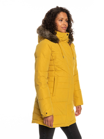 2 Ellie - Veste longue à capuche pour Femme Jaune ERJJK03496 Roxy