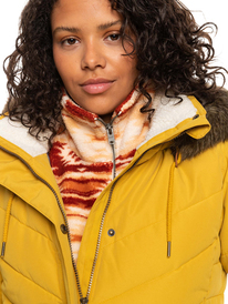 4 Ellie - Veste longue à capuche pour Femme Jaune ERJJK03496 Roxy
