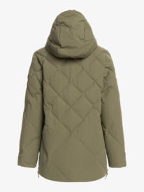 8 Womens Neeva Waterproof Jacket Beige ERJJK03500 Roxy