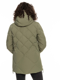6 Womens Neeva Waterproof Jacket Beige ERJJK03500 Roxy